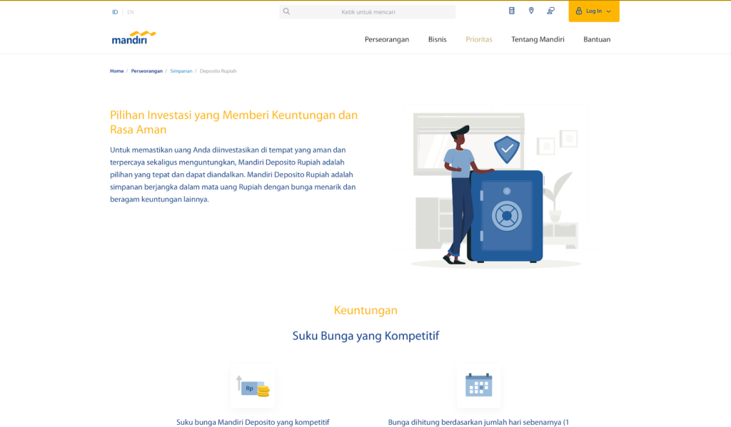 berapa bunga deposito 2